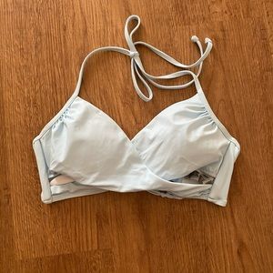 Victoria’s Secret PINK Light Blue Wrap Swim Top M